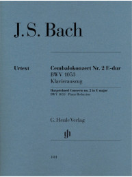 Johann Sebastian Bach: Harpsichord Concerto no. 2 in E major BWV 1053 (noty na čtyřruční klavír)