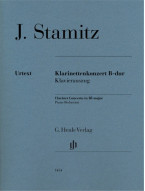 Johann Stamitz: Clarinet Concerto B Flat Major (noty na klavír)