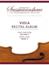 Viola Recital Album: First Position - Volume 4 (noty na violu, klavír)