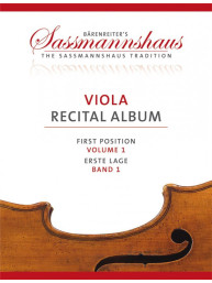 Viola Recital Album: First Position - Volume 1 (noty na violu, klavír)