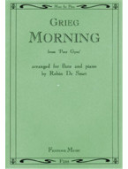 Edvard Grieg: Morning From Peer Gynt (noty na příčnou flétnu, klavír)
