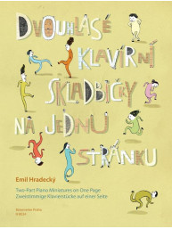 Emil Hradecký: Dvouhlasé klavírní skladbičky na jednu stránku