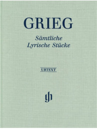 Edvard Grieg: Sämtliche Lyrische Stücke - tvrdá vazba (noty na klavír)