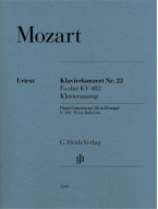 W.A. Mozart: Piano Concerto no. 22 in E flat major KV 482 (noty na čtyřruční klavír)