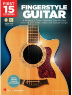 First 15 Lessons: Fingerstyle Guitar (tabulatury na kytaru) (+audio/video)