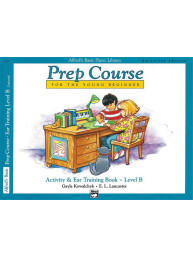 Alfred's Basic Piano Library Prep Course Activity & Ear Training, Book B (noty na klavír)