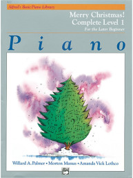 Alfred's Basic Piano Library Merry Christmas 1, Level 1A/1B (noty na klavír)