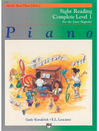 Alfred's Basic Piano Library Sight Reading Book 1 Complete (noty na klavír)
