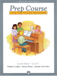 Alfred's Basic Piano Library Prep Course Lesson F (noty na klavír)