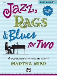 Martha Mier: Jazz, Rags & Blues for Two Book 2 (noty na čtyřruční klavír)