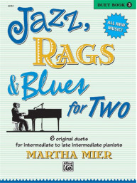 Martha Mier: Jazz, Rags & Blues for Two Book 3 (noty na čtyřruční klavír)