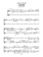 Ludovico Einaudi: Canone per due violini (noty na housle, duet)