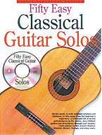 50 Easy Classical Guitar Solos (noty, tabulatury na kytaru) (+audio)