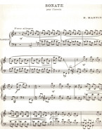 Bohuslav Martinů: Sonate Clavecin (noty na cembalo, klavír)