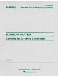 Bohuslav Martinů: Concerto for Two Pianos (noty na čtyřruční klavír)
