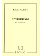 Bohuslav Martinů: Divertimento Pour Deux Flutes A Bec (noty na zobcovou flétnu, duet)