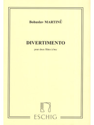 Bohuslav Martinů: Divertimento Pour Deux Flutes A Bec (noty na zobcovou flétnu, duet)