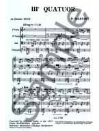 Bohuslav Martinů: Quartet No.3, H183 (noty pro smyčcové kvarteto)