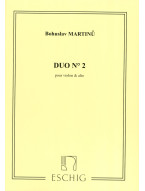 Bohuslav Martinů: Duo N 2 Violon Et Alto (noty na housle, alto)
