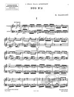 Bohuslav Martinů: Duo N 2 Violon Et Alto (noty na housle, alto)