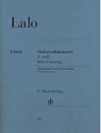 Edouard Lalo: Violoncello Concerto in D minor (noty na violoncello, klavír)