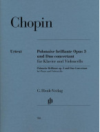 Frédéric Chopin: Polonaise Brillante C Major Op. 3 / Duo Concertant E Major (noty na violoncello, klavír)
