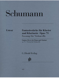 Robert Schumann: Fantasy Pieces For Piano And Clarinet Op.73 (noty na violoncello, klavír)