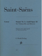 Camille Saint-Saëns: Sonata No.1 In C Minor Op.32 (noty na violoncello, klavír)