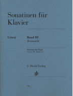 Sonatinas for Piano III: Romantic (noty na klavír)