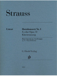 Richard Strauss: Horn Concerto No. 1 in Eb major Op. 11 (noty na lesní roh, klavír)