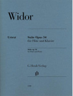 Charles-Marie Widor: Suite, Op. 34 (noty na příčnou flétnu, klavír)