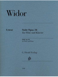 Charles-Marie Widor: Suite, Op. 34 (noty na příčnou flétnu, klavír)