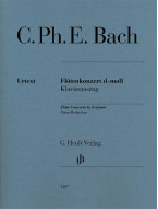 Carl Philipp Emanuel Bach: Flute Concerto in D minor (noty na příčnou flétnu, klavír)