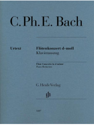 Carl Philipp Emanuel Bach: Flute Concerto in D minor (noty na příčnou flétnu, klavír)