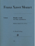 Franz Xaver Mozart: Rondo in E minor (noty na příčnou flétnu, klavír)
