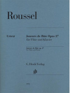 Albert Roussel: Joueurs de Flute, Op. 27 (noty na příčnou flétnu, klavír)