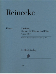 Carl Reinecke: Undine - Sonata For Piano and Flute Op. 167 (noty na příčnou flétnu, klavír)