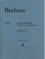 Johannes Brahms: Clarinet Sonatas Op. 120 (noty na klarinet, klavír)