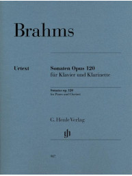 Johannes Brahms: Clarinet Sonatas Op. 120 (noty na klarinet, klavír)