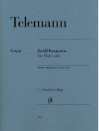 Georg Philipp Telemann: 12 Fantasias For Flute Solo (noty na příčnou flétnu)