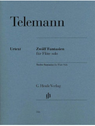 Georg Philipp Telemann: 12 Fantasias For Flute Solo (noty na příčnou flétnu)