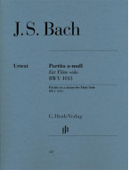 Johann Sebastian Bach: Partita A minor for Flute solo BWV 1013 (noty na příčnou flétnu)