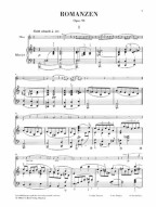 Robert Schumann: Romances For Oboe (noty na klarinet, klavír)