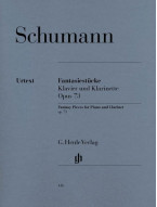 Robert Schumann: Fantasy Pieces For Clarinet And Piano Op.73 (noty na klarinet, klavír)