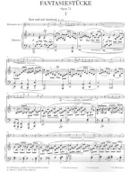 Robert Schumann: Fantasy Pieces For Clarinet And Piano Op.73 (noty na klarinet, klavír)