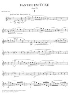 Robert Schumann: Fantasy Pieces For Clarinet And Piano Op.73 (noty na klarinet, klavír)