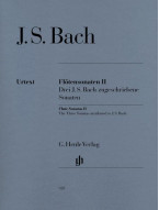 Johann Sebastian Bach: Flute Sonatas 2 - Three Sonatas attributed to J.S. Bach (noty na příčnou flétnu, klavír)