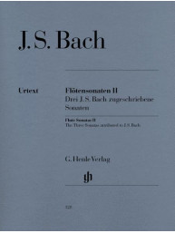 Johann Sebastian Bach: Flute Sonatas 2 - Three Sonatas attributed to J.S. Bach (noty na příčnou flétnu, klavír)