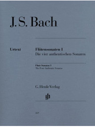 Johann Sebastian Bach: Flute Sonatas 1 - Four Authentic Sonatas (noty na příčnou flétnu, klavír)