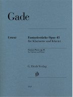 Niels Wilhelm Gade: Fantasy Pieces op. 43 (noty na klarinet, klavír)